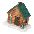 thumbnail image 4 of Quemador de incienso de cabaña navideña, figura decorativa de casa de pueblo navideño, adorno festivo con chimenea para sala de estar o dormitorio, 4 of 9
