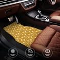 thumbnail image 4 of Sikiie Daisies Flowers Car Foot Mat Set of 4 Pieces Basics Universal Fit Rubber Carpet Floor Mats For Car SUV Van & Truck, 26.8"L x 17.3"W (Front), 13"L x 17.3"W(Rear), 4 of 6
