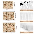 thumbnail image 6 of Oven Skirt Curtain for Kitchen 24x32 Inch, Fall Thanksgiving Oven Curtain with 8 Ribbon Ties & Ruffle Trim, Stove Skirt Curtain Dishwasher for Cabinets Over Sinks Maple Leaf Botanical Mushroom, 6 of 9