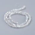 thumbnail image 2 of Electroplate Glass Beads Strands AB Color Plated Faceted Triangle Clear AB 3x4x3mm Hole: 1mm about 149pcs/strand 13.3 inch(34cm), 2 of 3