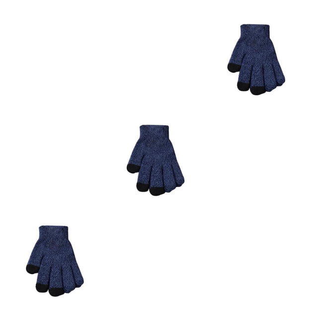 Qarigey Guantes de punto Invierno Estilo simple Adultos Ropa Accesorio Manos Envoltura Calentadores Guante de pantalla táctil de punto al aire Type1 NO1
