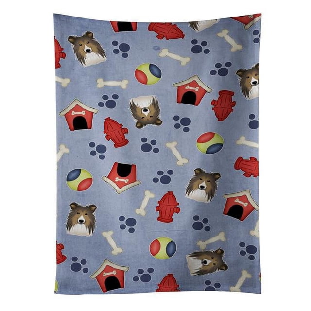 Carolines Treasures BB4021KTWL Dog House Collection Sheltie Kitchen Towel