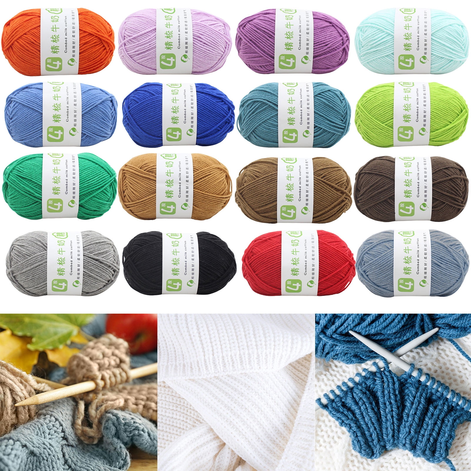 J MARK Premium Crochet Kit -Includes 2,640 Yards of Acrylic Yarn for  Crocheti