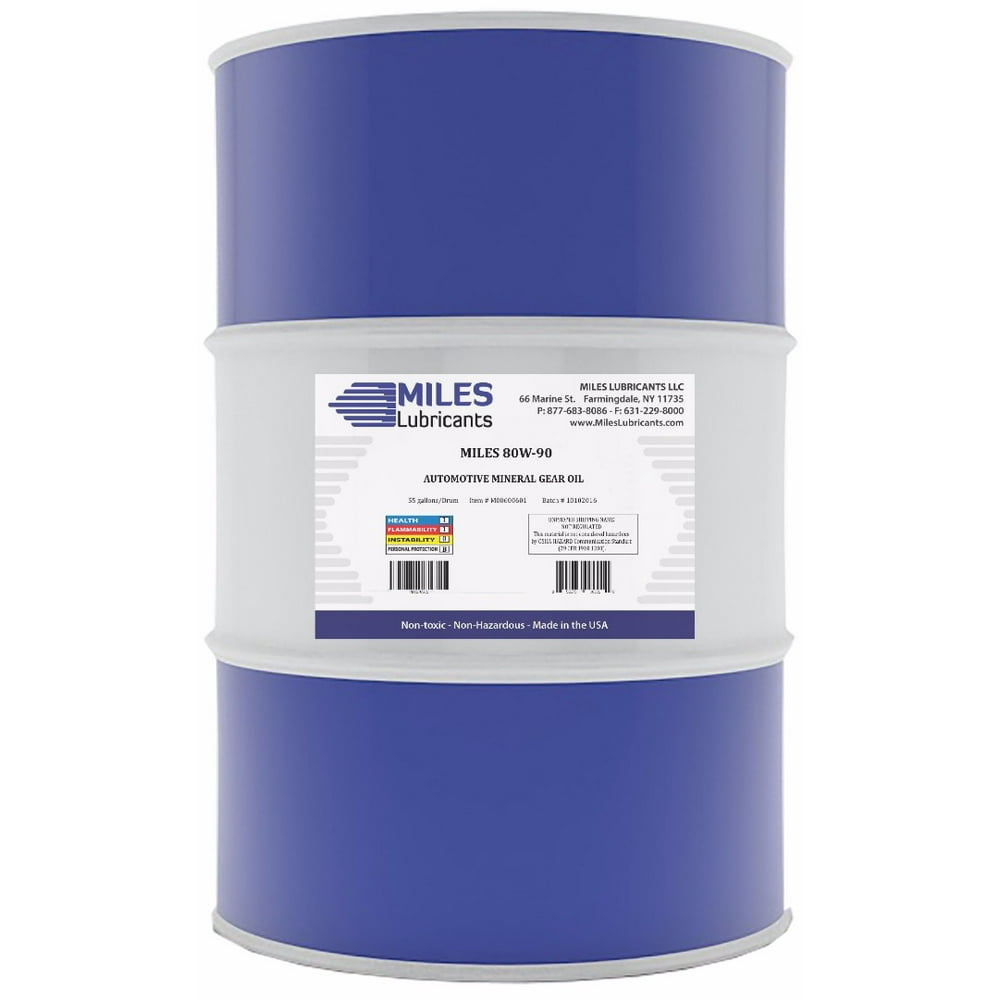 Miles 80W90 Gear Oil, 55-Gallon Drum - Walmart.com - Walmart.com