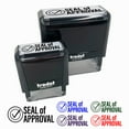thumbnail image 1 of Seal of Approval Check Mark Checkmark Self-Inking Rubber Stamp Ink Stamper for Business Office - Orange Ink - Small 1-1/2 Inch, 1 of 7
