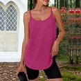 thumbnail image 2 of Staron Spring Summer Women's Tops Strappy Sporty Adjustable Buckle Loose Casual Vacation Party Tank Top, Hot Pink XL, 2 of 6