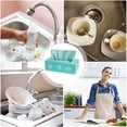 thumbnail image 3 of Under 5 Disposable Dishcloths Dishwashing Pack, 20 Pcs Microfiber Dishcloths Dishwashing Clean Towel, Disposable Dish Rags for Washing Dishes In Cleaning, Wet & Dry Furniture Polish Wipes Blue, 3 of 5