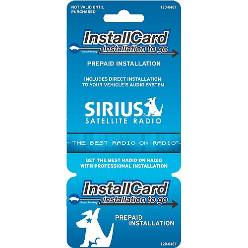 Prepaid Professional Install Card of Sirius Radio with FMDA25