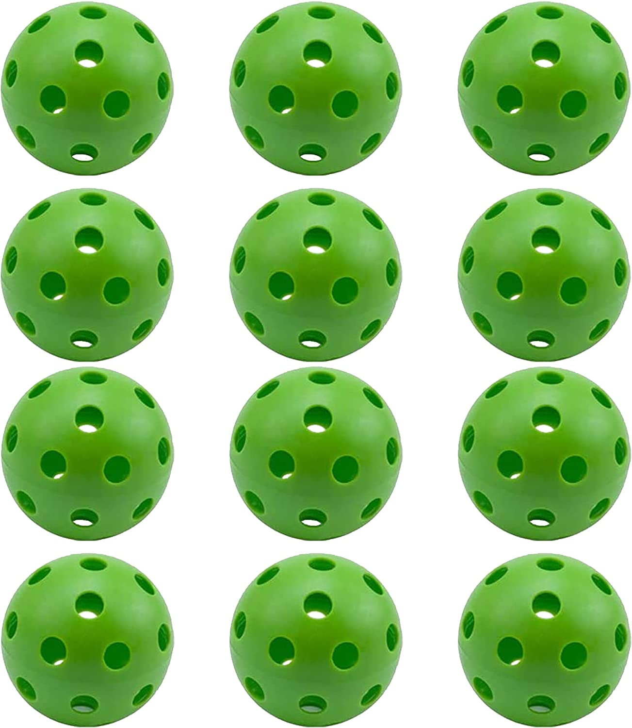 Baseball Practice Balls, Limited Flight Hollow Plastic Practice