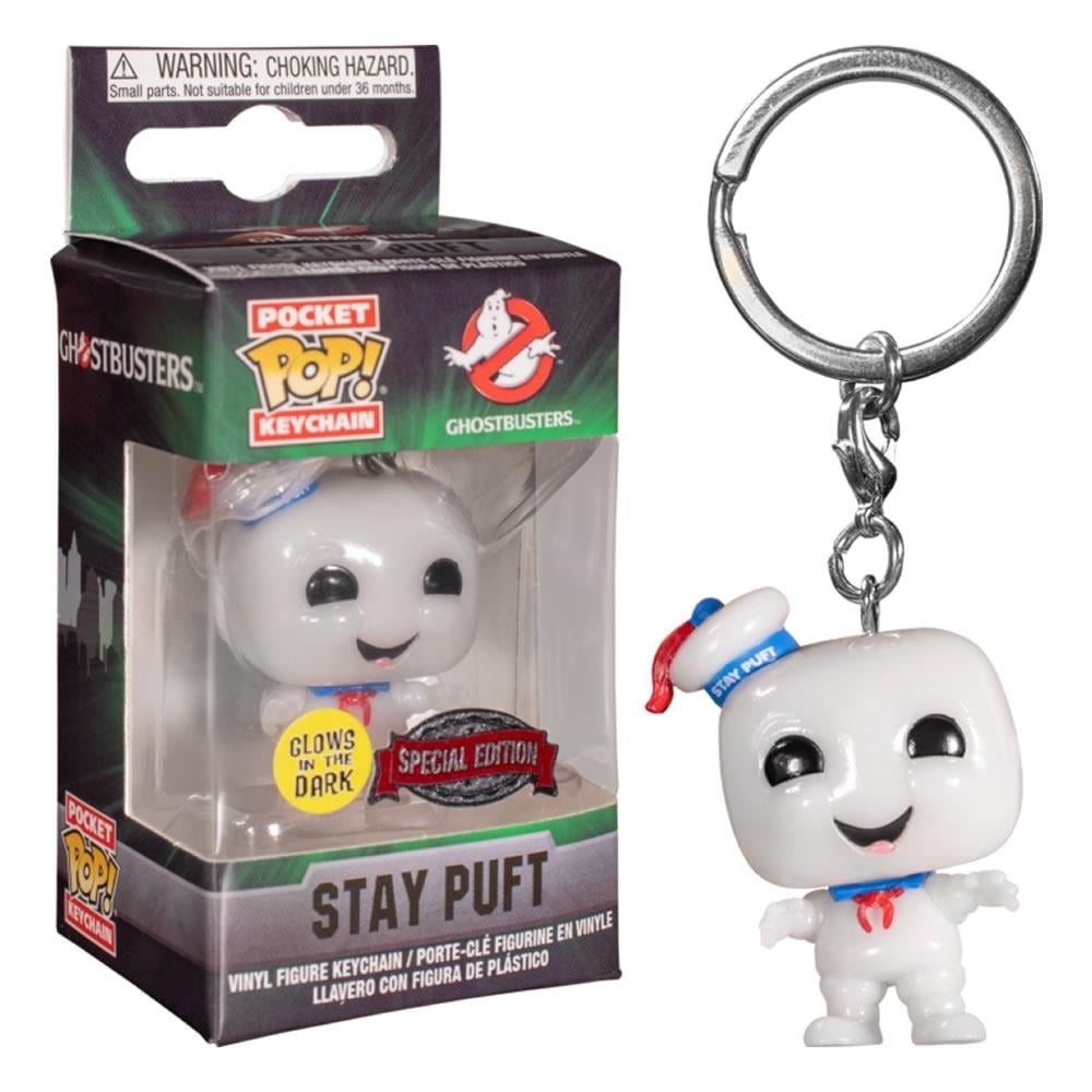 Funko Ghostbusters Stay Puft Marshmallow Man Glows Pocket Keychain ...