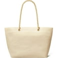 thumbnail image 2 of Tory Burch Women's Ella Crinkle Patent Leather Tote, Oats, 2 of 3