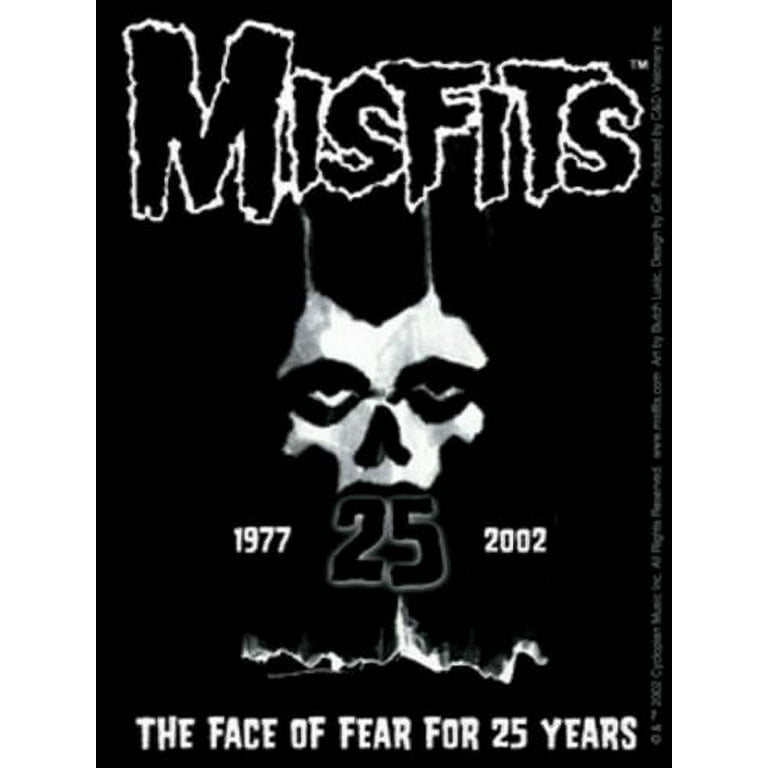 Misfits 25 Year Face of Fear Sticker S-1707 - Walmart.com