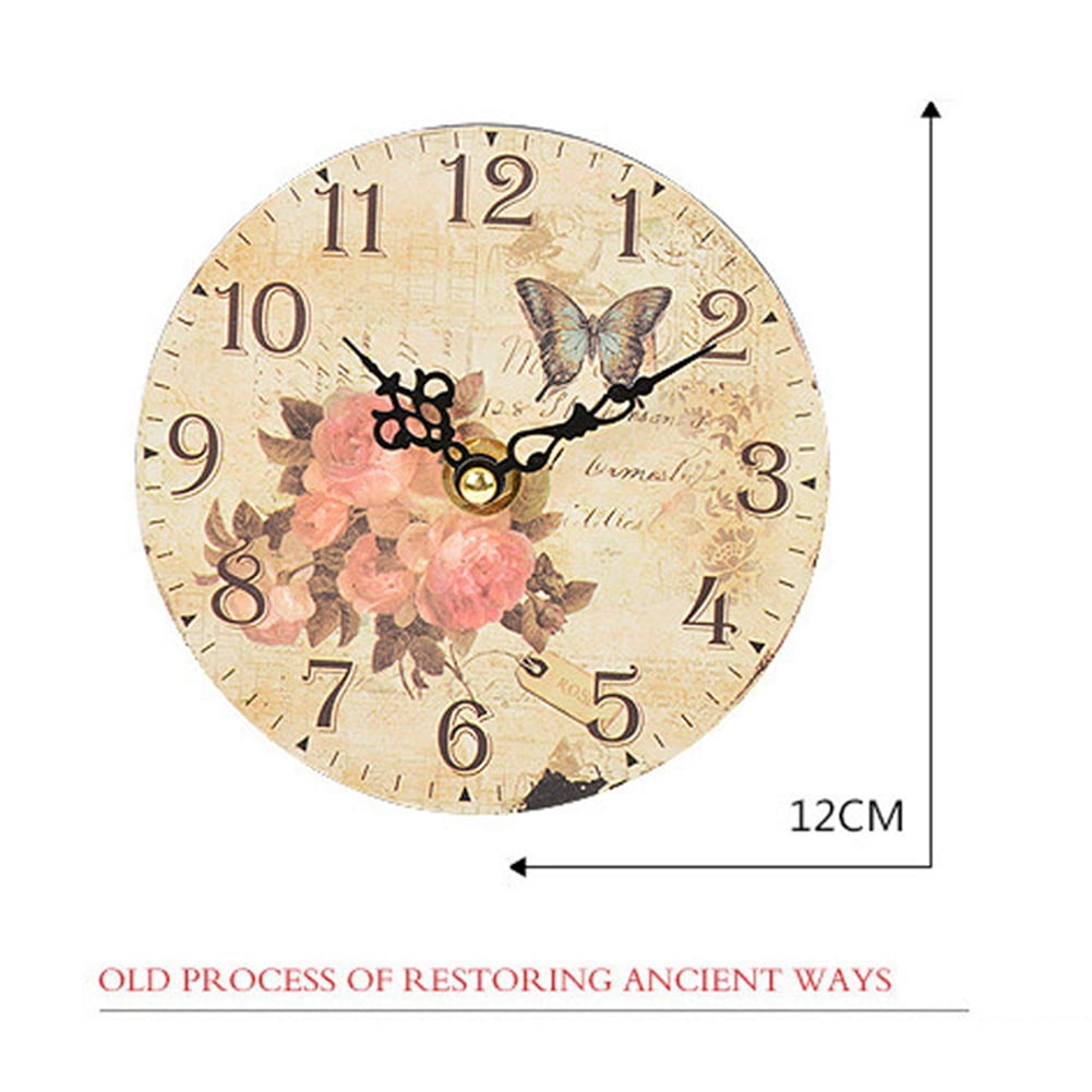 Stylish Round Wall Clock for Bedroom Study Office Christmas Birthday