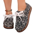 thumbnail image 6 of Willtoo Womens Boho Sneakers 2026 Low Top Canvas Casual Shoes Lace Up Fashion Comfortable Walking Shoes, 6 of 6