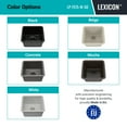 thumbnail image 3 of 15" x 15" Quartz Kitchen Sink, Single Bowl Sink, Drop-in Sink, Undermount Sink, Granite Kitchen Sink, Galaxy White Kitchen Sink, Lexicon Platinum LP-1515-W-SO, 3 of 9