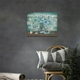 thumbnail image 2 of Teal Flower Bathroom Decor Wall Art Rustic Floral Wall Decor Just Breathe Flower Butterfly Pictures Farmhouse Canvas Painting Framed Artwork for Bathroom Living Room Bedroom 16"x12", 2 of 6