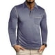 thumbnail image 1 of pstuiky Camisas casuales de manga larga para hombre, Cárdigan informal de color liso con botones y bolsillo para hombre, manga larga y solapa Tops casuales para hombres xxl, 1 of 7
