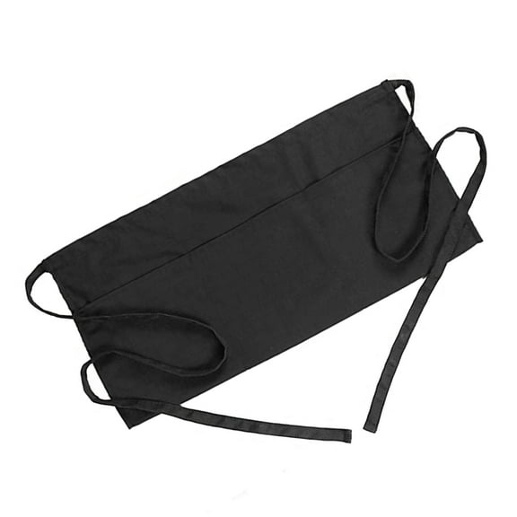 Three-Pocket Half Apron for Carpenters, Waiters, Laundry Use - Unisex Work Apron with Multiple Pockets