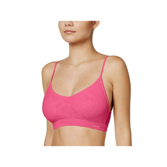 CALVIN KLEIN Intimates Pink Solid Everyday Bralette Size: S