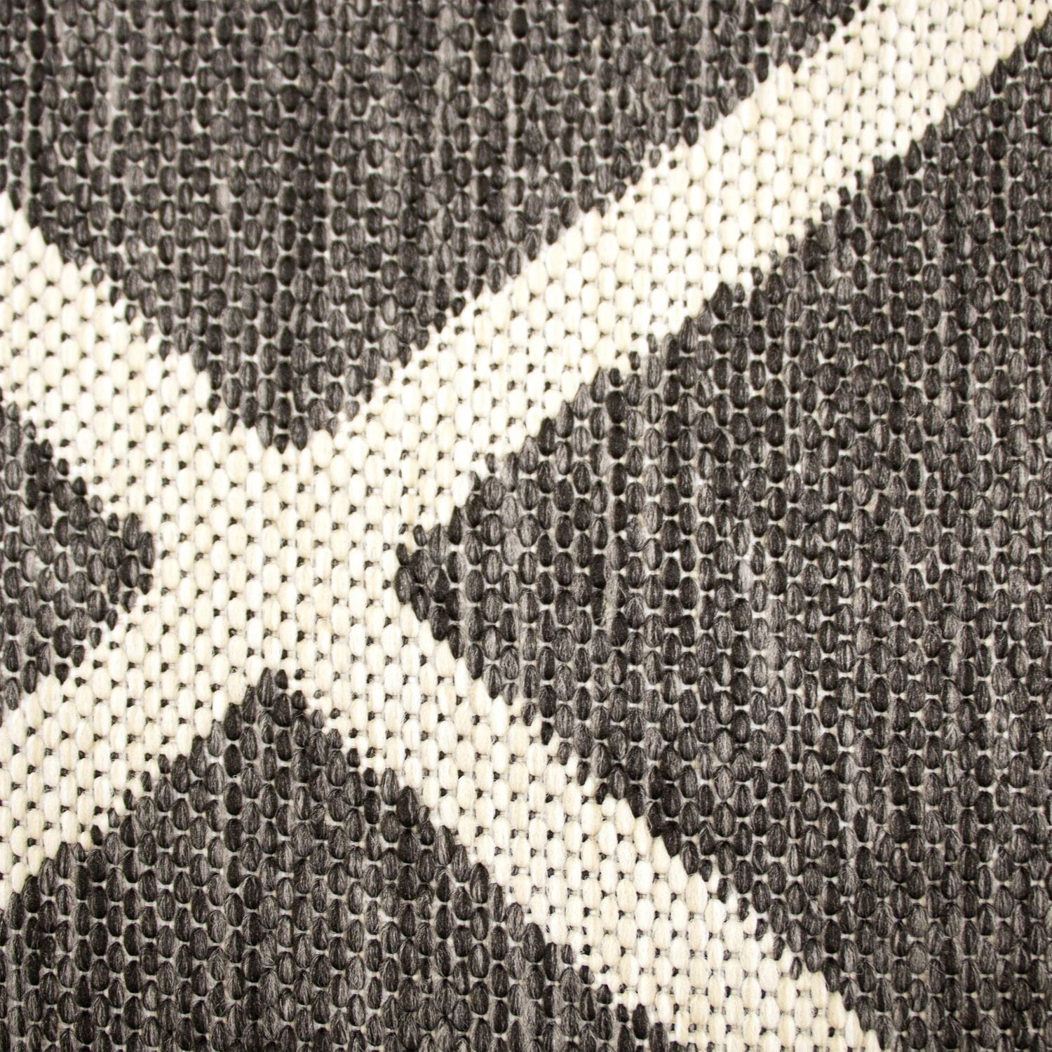 5'2 ft. x 6'7 ft. Charcoal Indoor Outdoor Rug