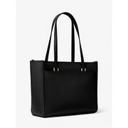 Michael Kors Maisie Large Pebbled Leather 3-In-1 Tote Bag Black Mk Signature