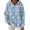 Sky Blue, variant on Women's Fashion Casual Christmas Print Pullover Long-Sleeve Hooded Sweatshirt, Festive Fall Winter Wear with Soft Fabric and Holiday Theme for Cozy Comfort,Brown,L