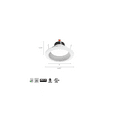 thumbnail image 2 of 5 in. 2700K Soft White LED 700 Lumen Retrofit Downlight Baffle Trim Module, White, 2 of 5