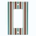 thumbnail image 2 of Metal Light Switch Wall Plate Outlet Cover (Green Brown Striped Wall - Single Rocker), 2 of 2
