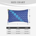 thumbnail image 4 of Gukieu Multiplication Table Print Plush Pillow Cover, Hidden Zipper Pillow Protector without Pillow Core, Suitable for Bedroom, Office, Car Decoration-16"x24", 4 of 6