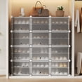 thumbnail image 2 of Space-Saving 8-Tier Shoe Organizer – Modular Sturdy Plastic Storage Rack for Entryway, Hallway, Closet, Bedroom – Shoe Cabinet, 2 of 8