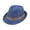 Blue, variant on Baby Straw Hat Kids Floppy Straw Fedora Panama Hat Summer Short Brim Beach Sun-Hat for Baby Boys Girls Fedora Hats for Kids Red One Size