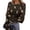 Coffee, variant on Womens Fitted Base Layer T Shirt Halloween Print Crewneck Pullover Long Sleeve Top with Thumb Holes Slim Fit Rib Knit Watermelon Red S