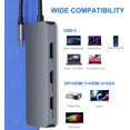 thumbnail image 6 of USB C to Dual HDMI Adapter,7 in 1 USB C Docking Station to Dual HDMI Displayport VGA ,USB to 3USB 2.0, Multi Monitor Adapter for Dell XPS 13 15,Lenovo Yoga,Huawei Matebook X pro,etc, 6 of 6