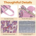 thumbnail image 4 of Goldendoodle Dog and Flower Floral Insulated Lunch Bag for Women & Adults,Large Portable Soft Cooler Lunch Bag,Thermal Food Storage Tote with Pearl Cotton,8.66L,8.75x5.75x9.5 Inch, 4 of 6