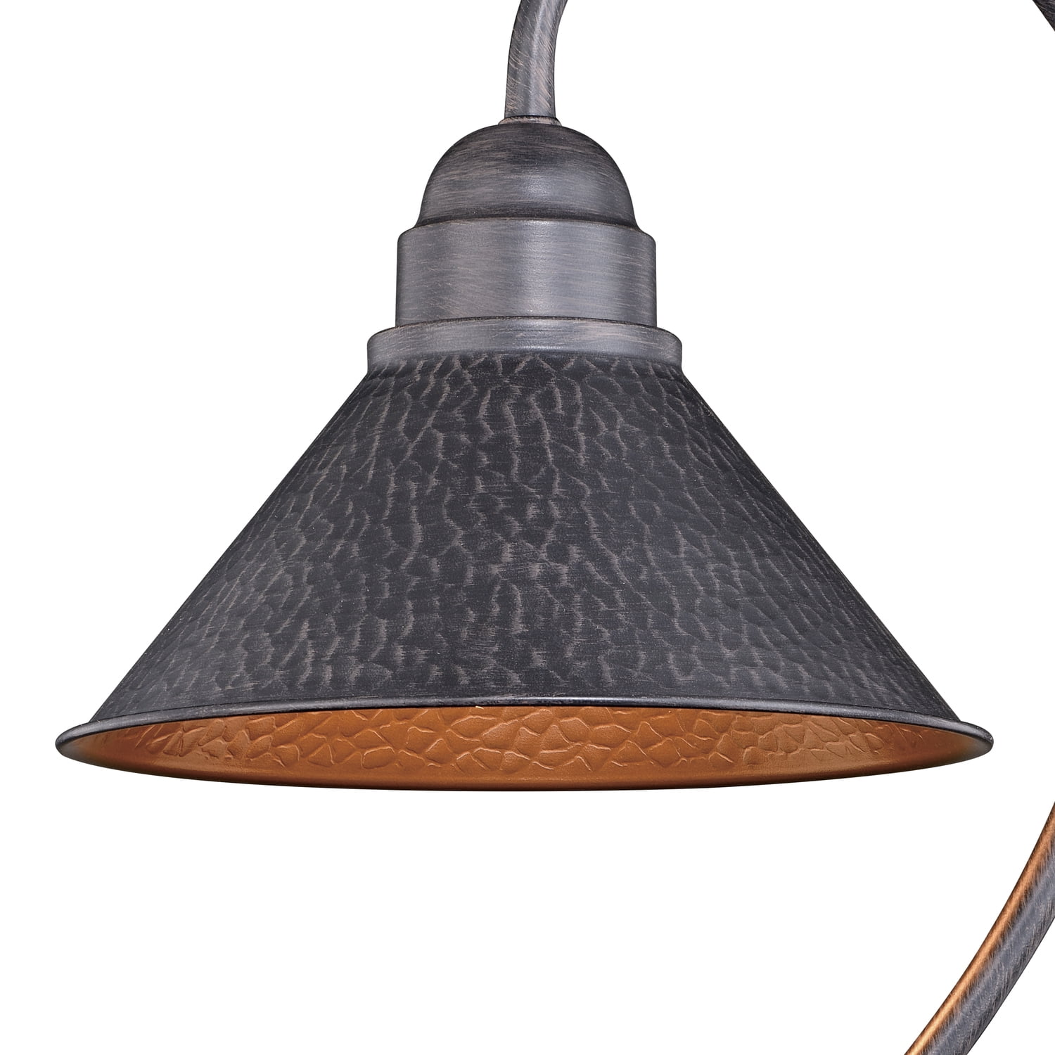 Vaxcel Outland 1L Black Dark Sky Farmhouse Outdoor Dome Barn Post Light