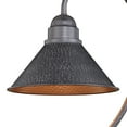 thumbnail image 2 of Vaxcel Outland 1L Black Dark Sky Farmhouse Outdoor Dome Barn Post Light, 2 of 5
