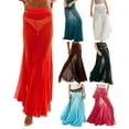 thumbnail image 5 of Hirigin Womens Summer Maxi Skirt Mesh High Waisted Sheer Beach Swimsuit Cover Up Flowy Long Tulle Skirts, 5 of 5