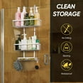Over the Door Shower Caddy, 3 Tier Hanging Shower Organizer Shelf