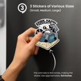 thumbnail image 5 of Sticker Mania Funny Sticker Decals - Fun Decal Set, Weather Resistant Outdoor Sticker, Water Resistant Sticker, Set Of 3 Modern Stickers, 5 of 7