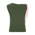 thumbnail image 6 of tarylea Summer Tank Tops for Women Sleeveless Tie Shoulder Crop Tops Casual Dressy Solid Color T-Shirts, 6 of 7