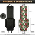 thumbnail image 7 of Eheartsgir Christmas Poinsettia Quilted Front Seat Cover, Airbag Compatible Quilted Padded Fabric Car Front Seat Covers 2 Piece Non-Slip Car Seat Covers for Truck, 7 of 7
