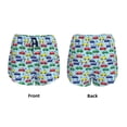 thumbnail image 3 of Rateoe Transport Printed 2 in 1 Women's Workout Shorts for Athletic Gym Running Shorts with Phone Pockets-Medium, 3 of 7