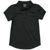 Classroom School Uniform Junior S/S Polo Moisture Wicking 58634, 2XL, SS Black
