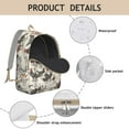 thumbnail image 4 of Rustic Farmhouse Chicken Print Travel Backpack – Comfortable Carrying Vintage Backpack with Durable Oxford Material and Anti-theft Multifunctional Design for Daily Commuting and Outdoor Activities, 4 of 4