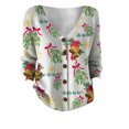 thumbnail image 4 of Kaondbfi Cardigan for Women, Printed Women's Casual Button Cardigan with V Neck and Thick Needle Hole Stripe Womens Winter Coat, 4 of 4