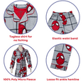 thumbnail image 3 of Marvel Spider-Man Boys Pajama Set Long Sleeve Button Down Coat Style Sleepwear 2 Piece, 3 of 8