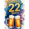 thumbnail image 4 of Colorful Cheers to 22 Years Banner Background Party Decorations Backdrop for Anniversary Celebrations Toast Events Beer Themed Parties Photography Props, 4 of 4
