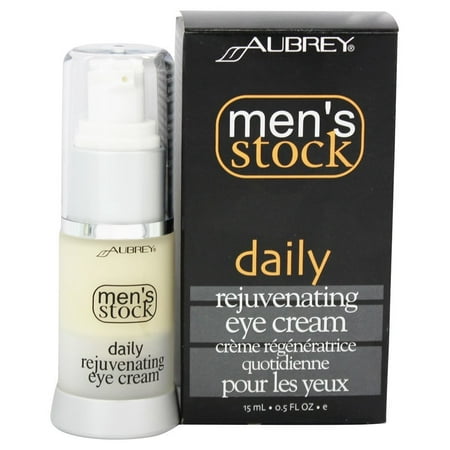 Aubrey Organics - Stock Daily rajeunissant Crème Contour des Yeux hommes - 0,5 onces.