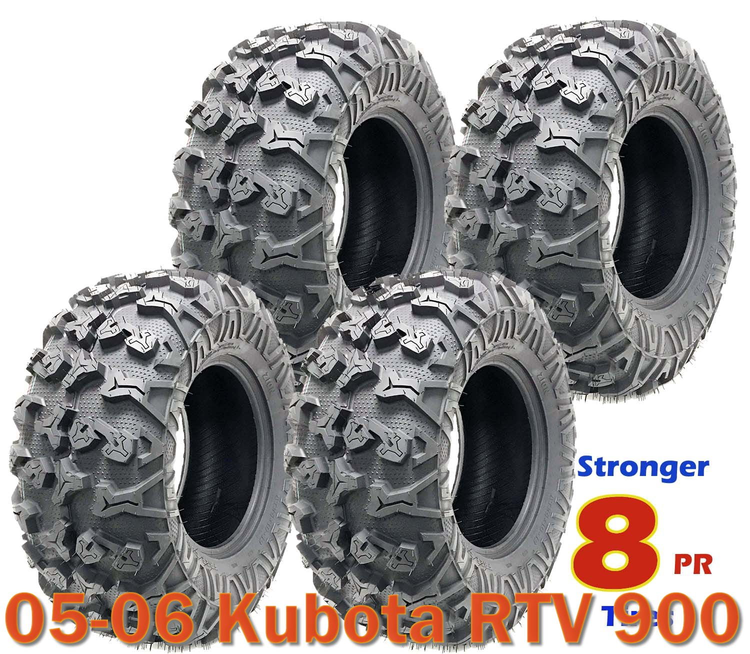 4 FREE COUNTRY Premium 8PR ATV tires 25x1012 fit 0506 Kubota RTV 900