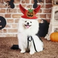 thumbnail image 4 of TIELUTT Halloween Pet Cat Witch Hat with Adjustable Horns Pet Clothes for Small Dogs Male Pet Clothes for Cats Pet Clothes Rack Pet Clothes for Medium Dogs Summer Pet Clothes for Large Dogs Girl, 4 of 4